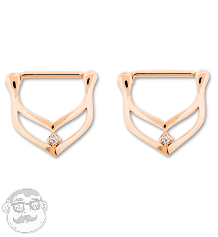 Rose Gold Chic Nipple Clicker Ring