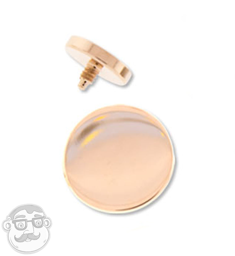 Rose Gold PVD Threaded Disc