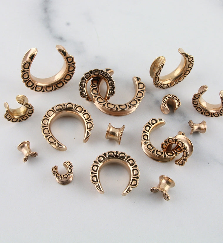 Rose Gold PVD Petal Saddles