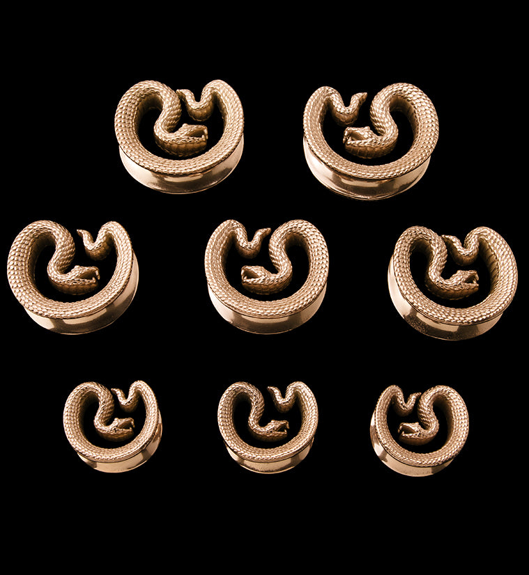 Rose Gold PVD Snake Stainless Steel Saddles