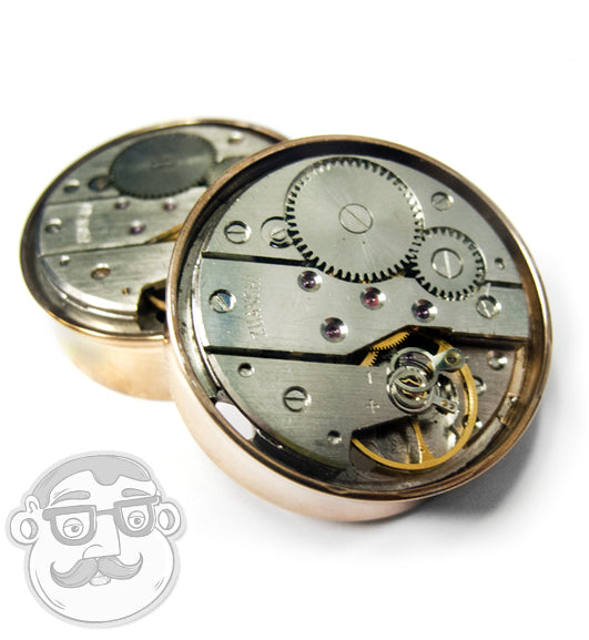 Rose Gold Steampunk Plugs