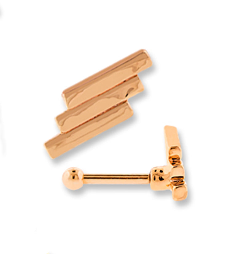 16G Three Strikes Tragus / Cartilage Barbell