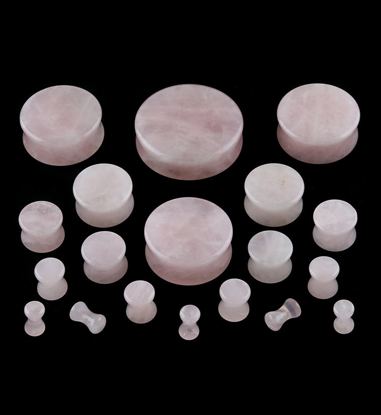 Rose Quartz Stone Plugs
