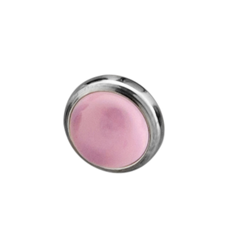 Rose Quartz Stone Titanium End