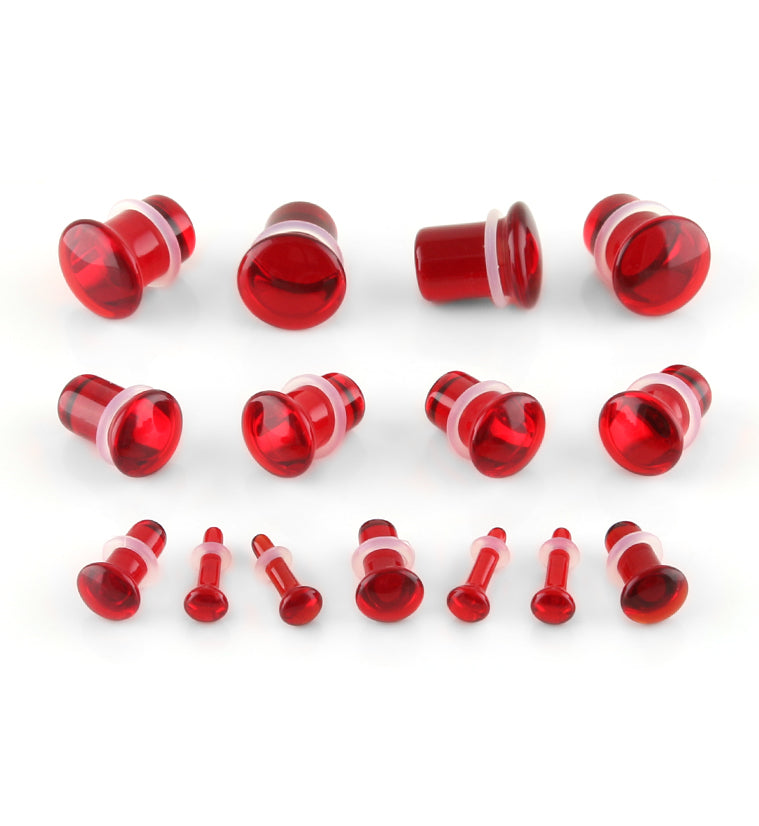 Pomegranate Glass Plugs (8 Gauge 5/8")