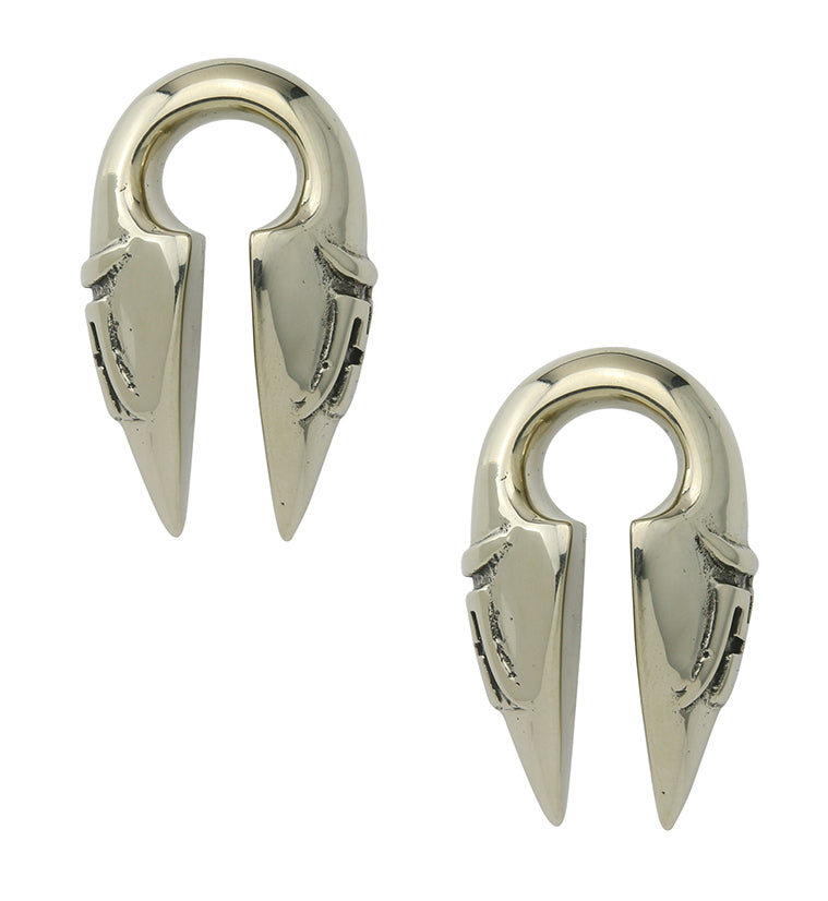 Sayagata White Brass Ear Weights