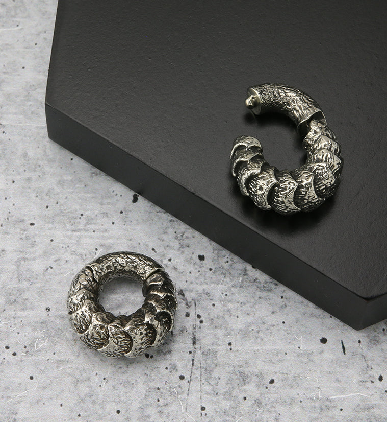 Scales White Brass Hinged Ear Weights