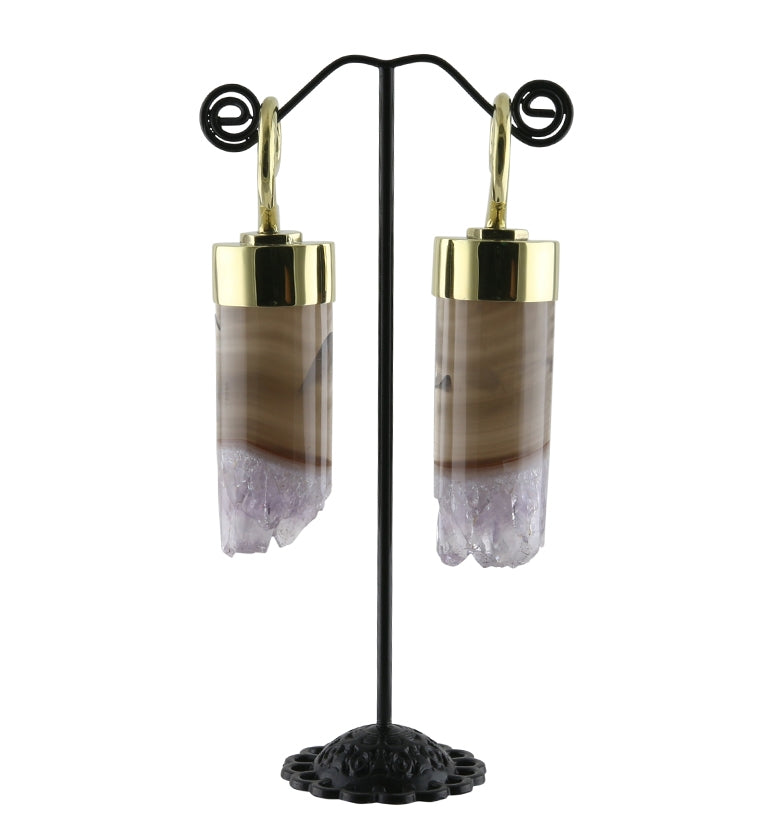 Scantily Amethyst Stone Ear Weights