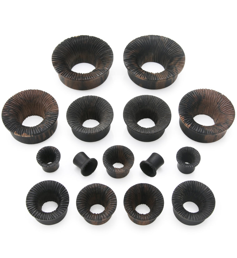 Score Areng Wood Mayan Flare Tunnel Plugs