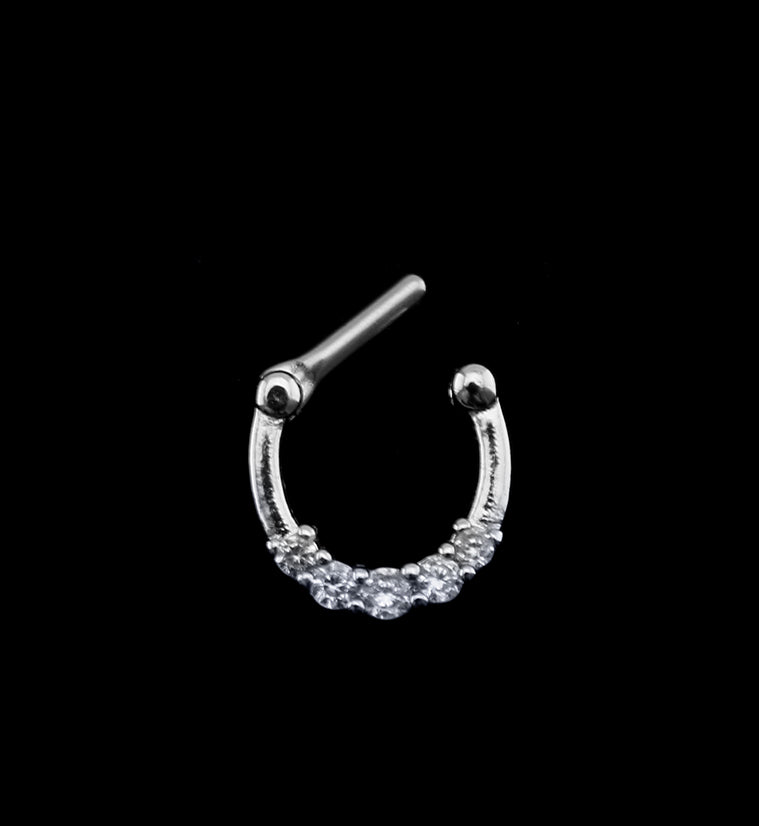 Basic CZ Stainless Steel Septum Clicker