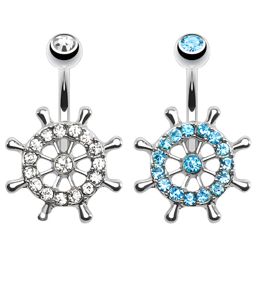 Ship Wheel Belly Button Ring