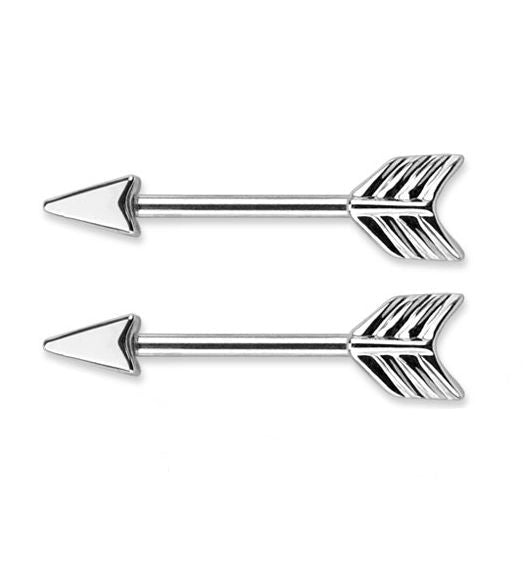Arrow Nipple Ring Bar