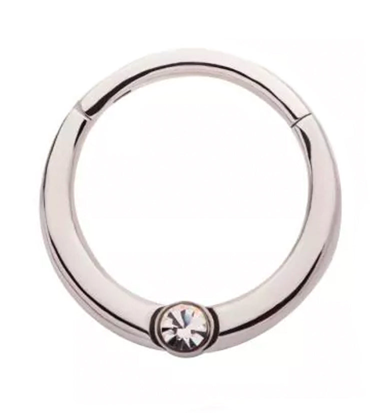 Single Bezel CZ Hinged Segment Ring