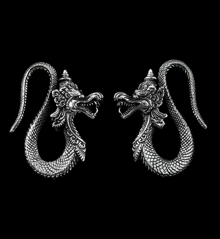 Dragon White Brass Ear Weights