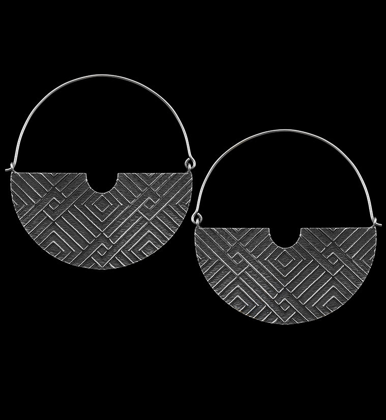 Silver Freight Titanium Hangers / Earrings