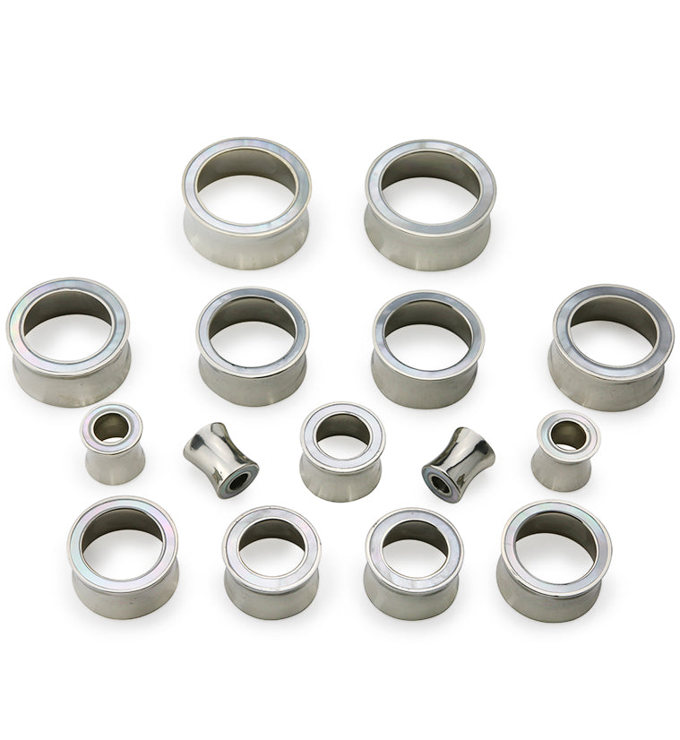 White Brass Mother of Pearl Tunnels