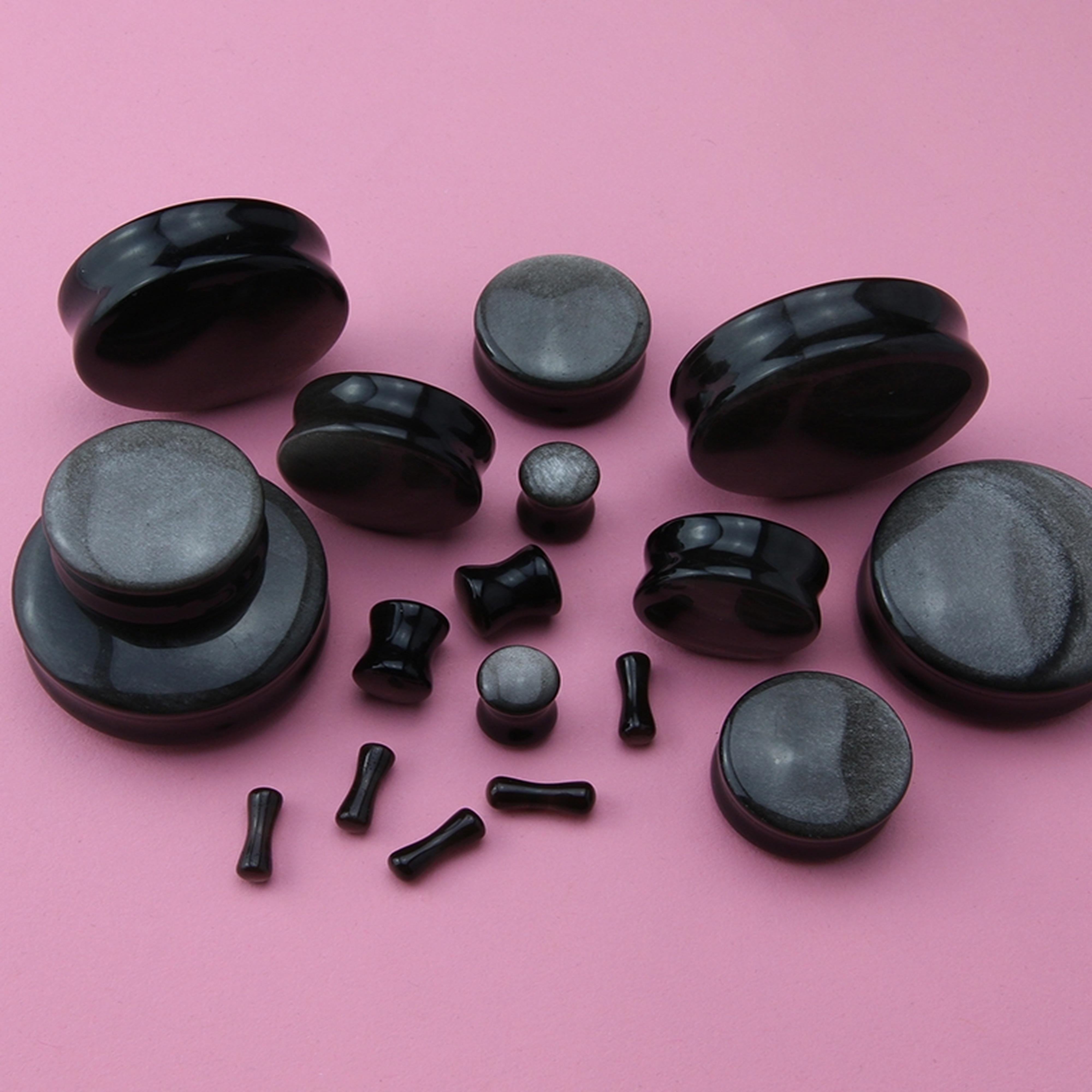 Silver Obsidian Plugs