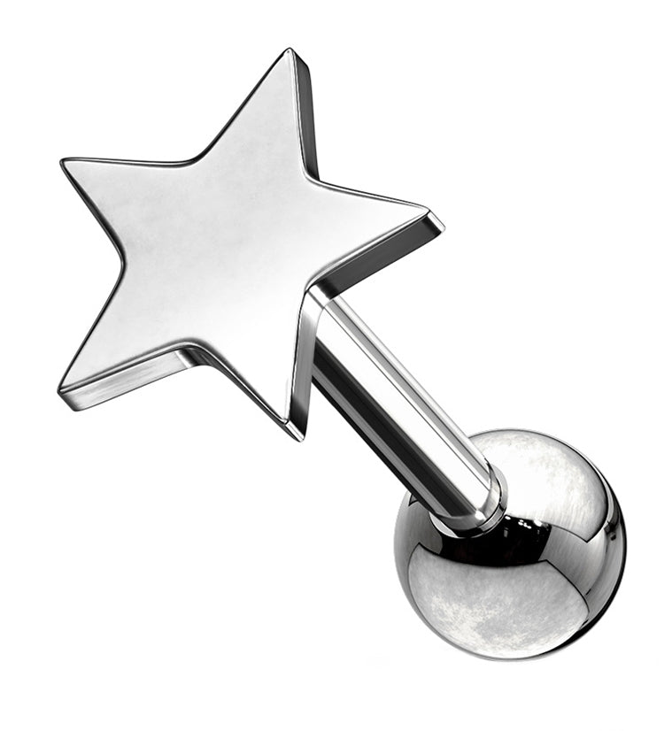 16G Star Cartilage Barbell