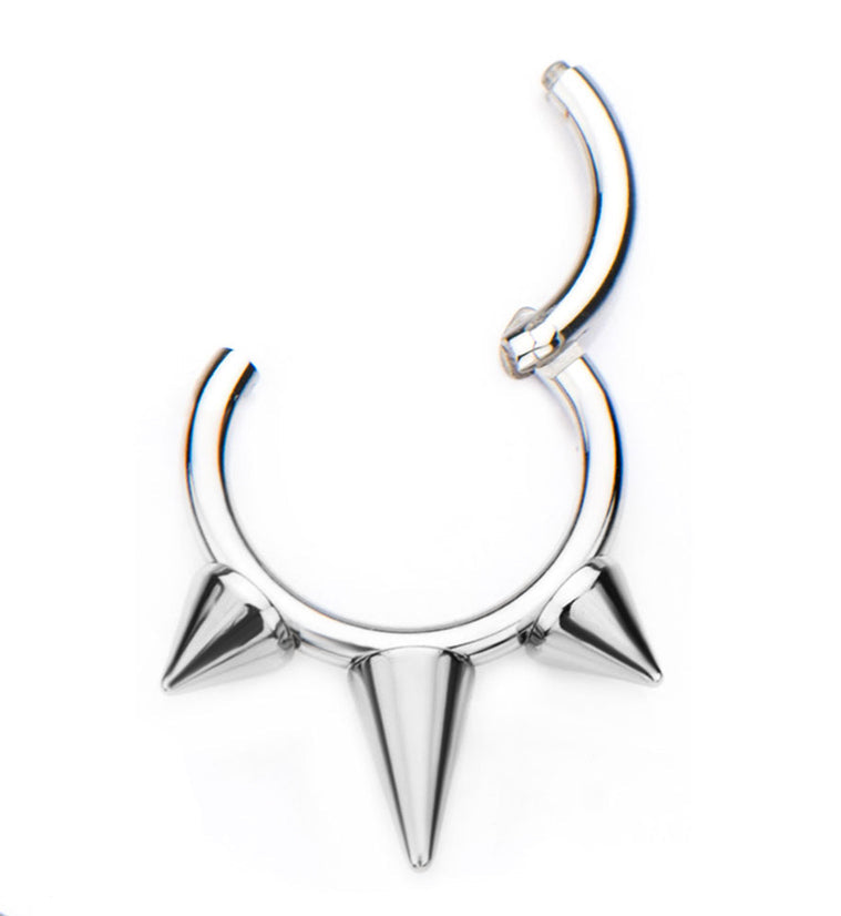 Hinged Segment Spiked Captive Ring
