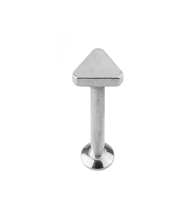 16G Triangle Top Internally Threaded Flat Back Steel Post