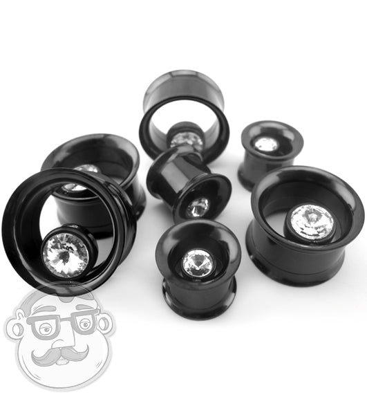 Black Steel Tunnel Plugs