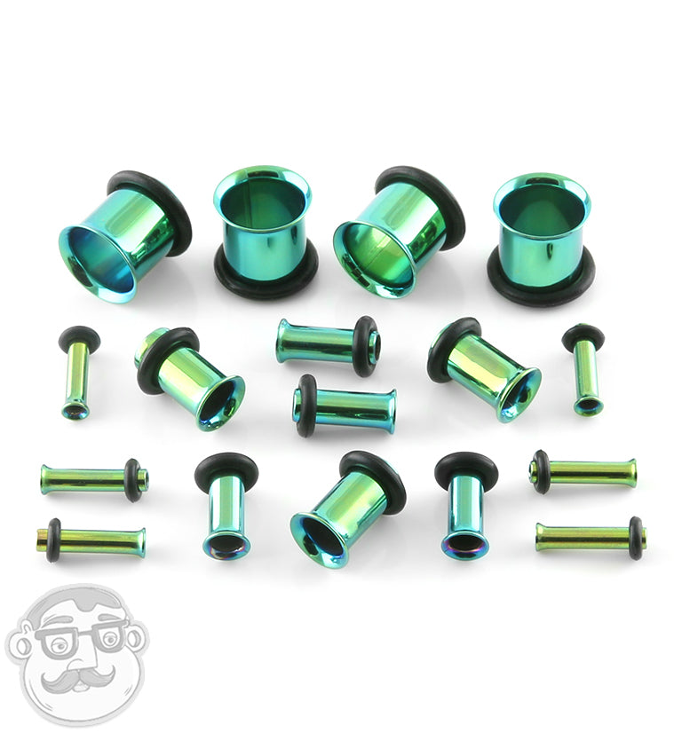 Single Flare Green Steel Tunnels