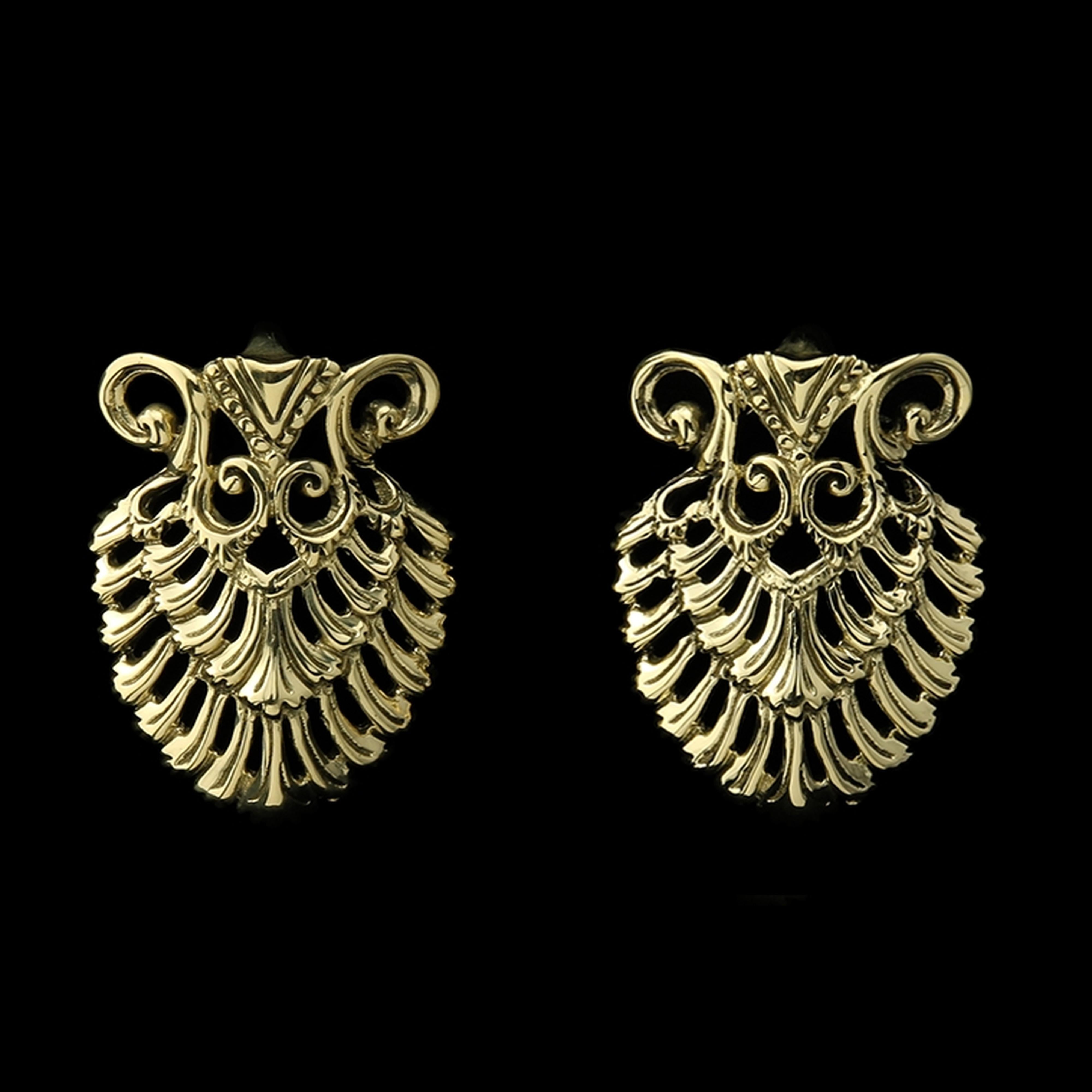 Sinuous Brass Ear Weights