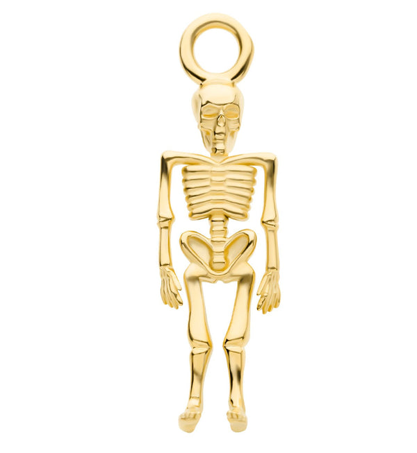 14kt Gold Skeleton Charm