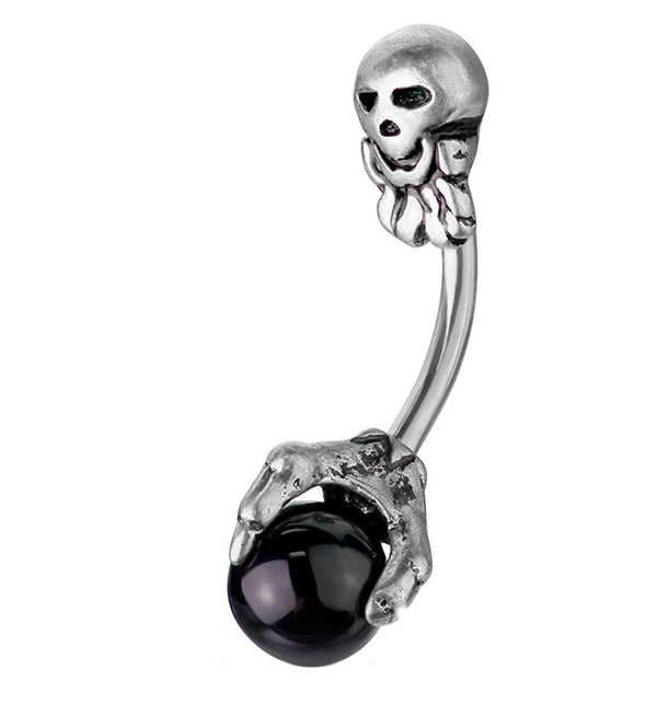 Skull & Claw Belly Button Ring