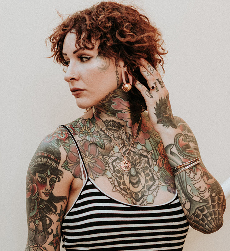 Small Copper Knuckle Ear Weights