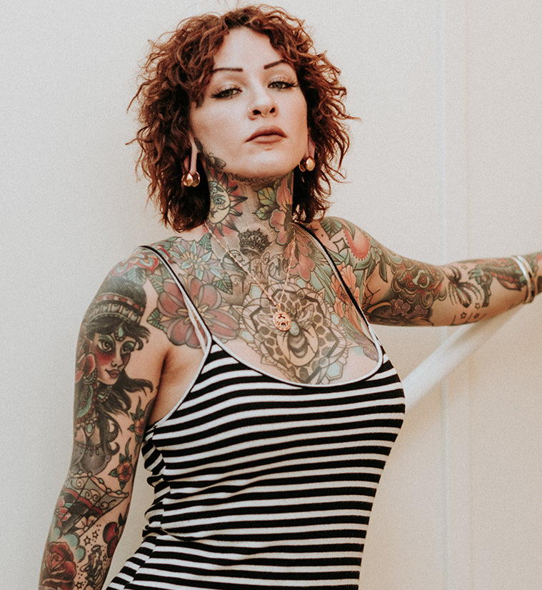 Small Copper Knuckle Ear Weights