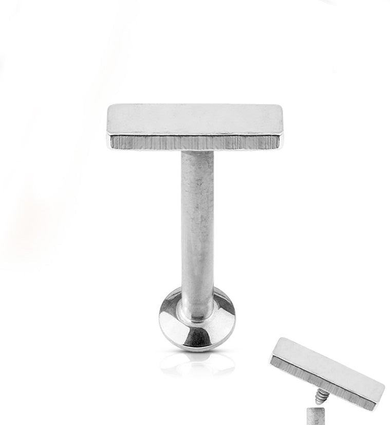 16G Small Bar Internally Threaded Flat Back Steel Post