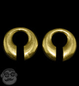 Small Keyhole Brass Ear Weights