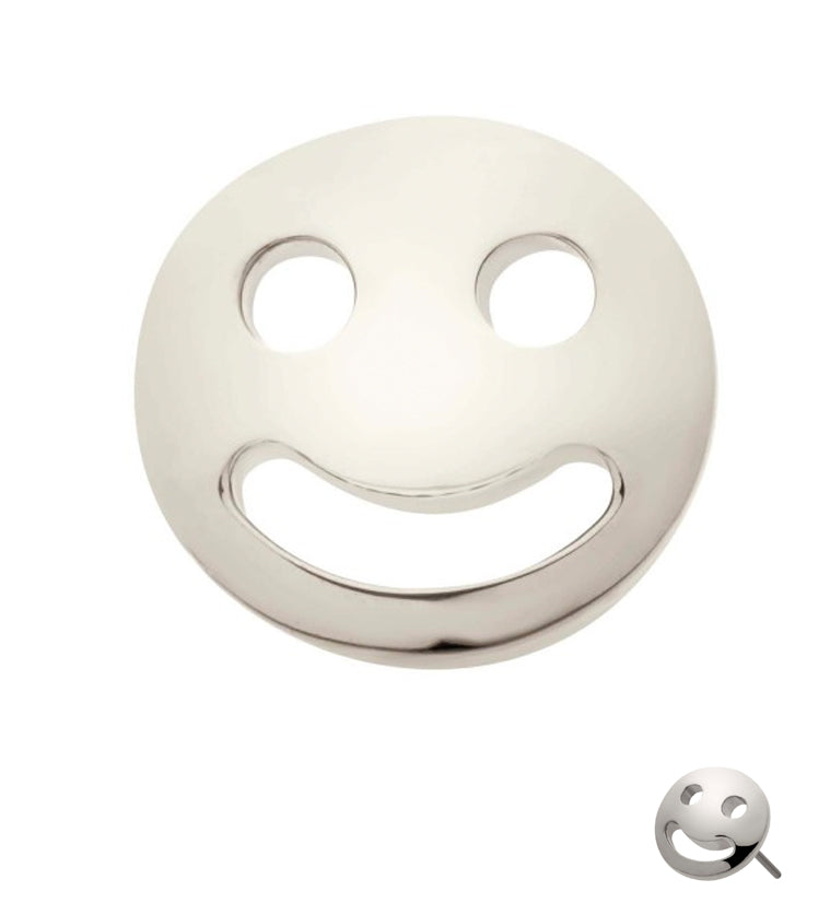Smiley Threadless Titanium Top