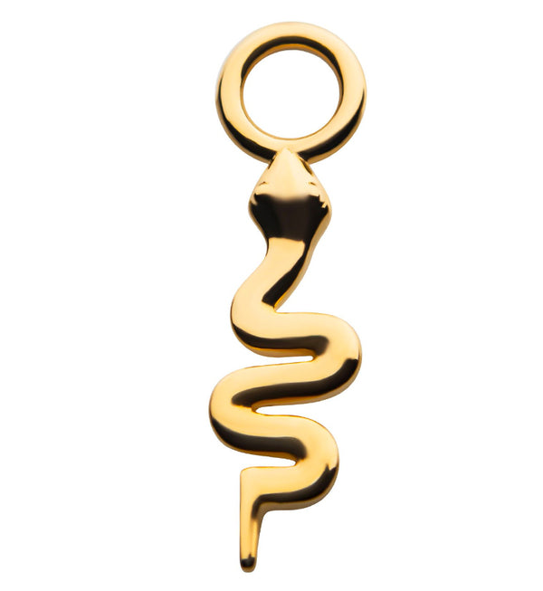 14kt Gold Serpent Charm