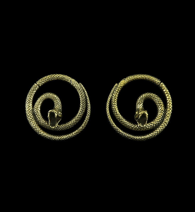 Snake Hinged Hoop Ear Weights