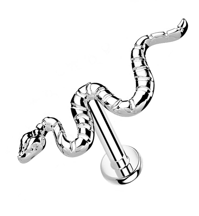 Snake Titanium Threadless Labret