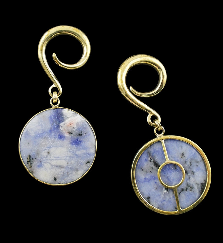 Grand Sodalite Stone Hanging Ear Weights