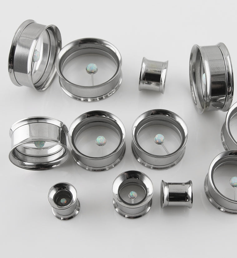 Solo Opalite Stainless Steel Tunnels