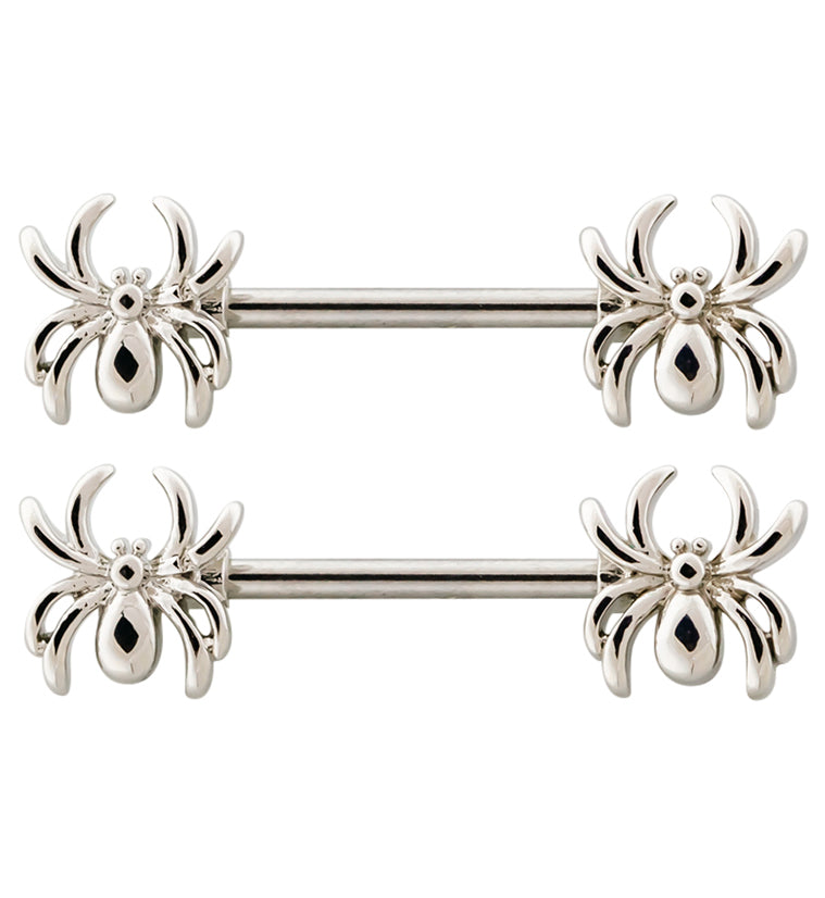 Spider Stainless Steel Nipple Barbell