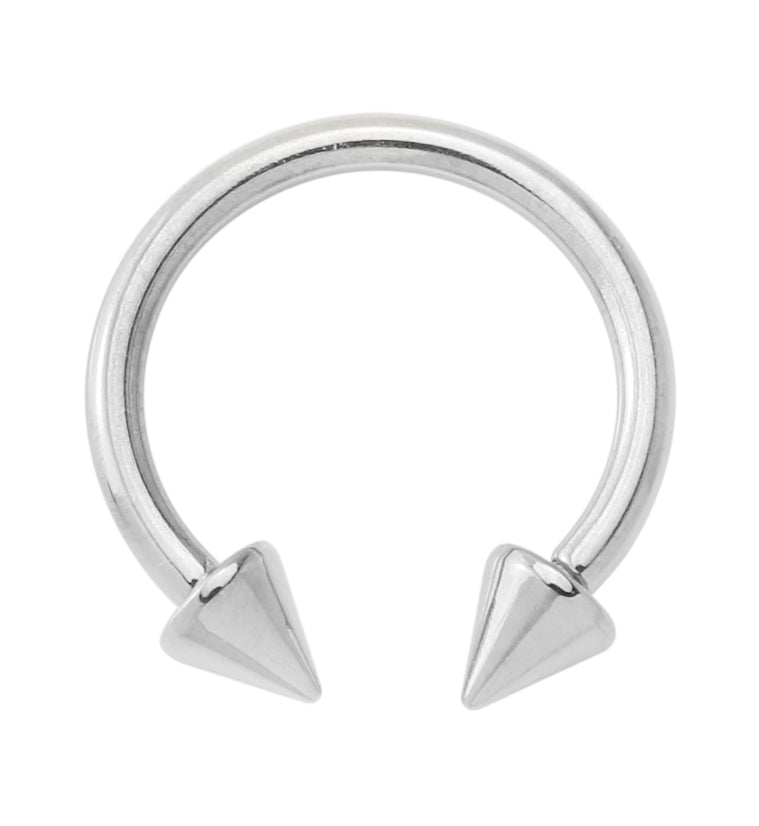 Spike Internally Threaded Titanium Circular Barbell