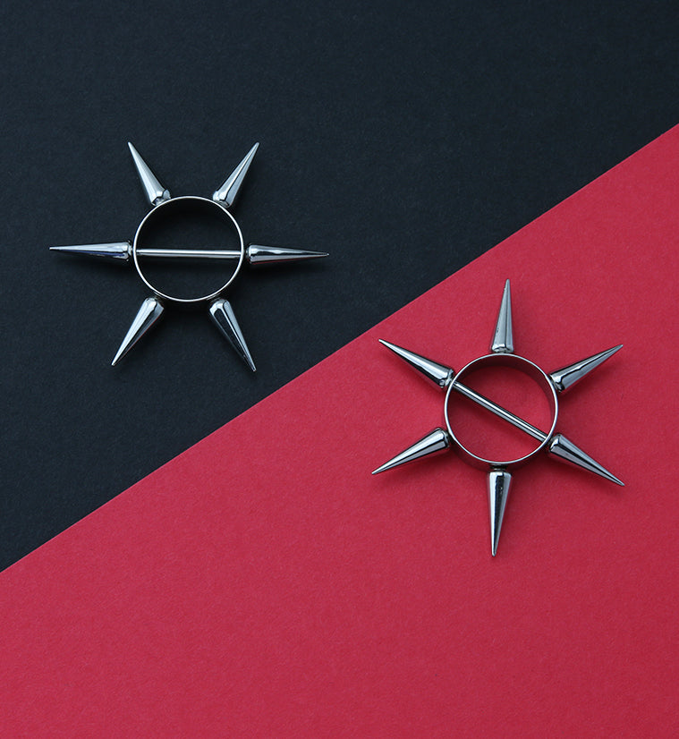 XL Spiked Nipple Rings