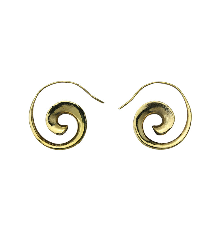 Spiral Brass Hangers / Earrings