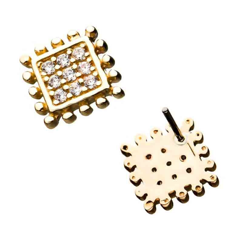 14kt Gold Accord Threadless Top