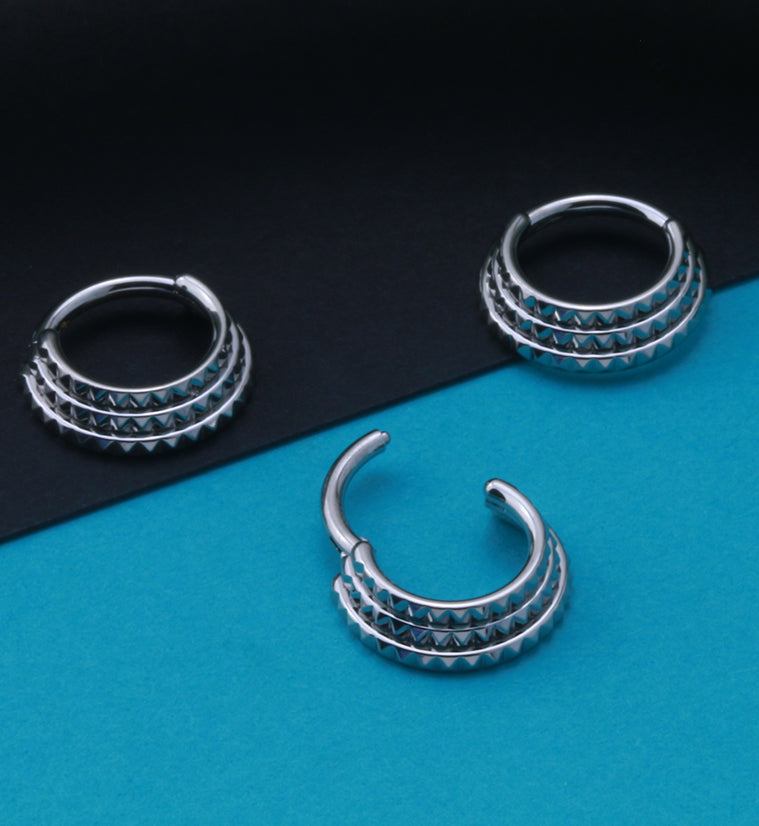 Stacked Polyhedra Edge Hinged Segment Ring