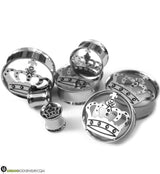 Stainless Steel Crown Logo Tunnels