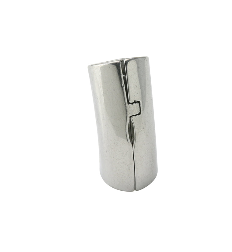 Stainless Steel Hinged Lobe Cuff