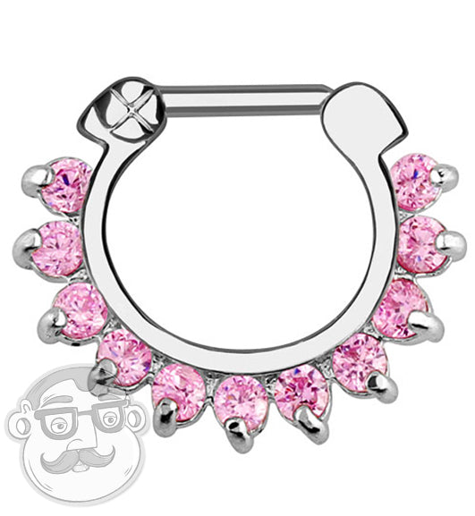 Pink Septum Clicker Ring