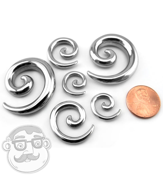 316L Stainless Steel Spirals Plugs
