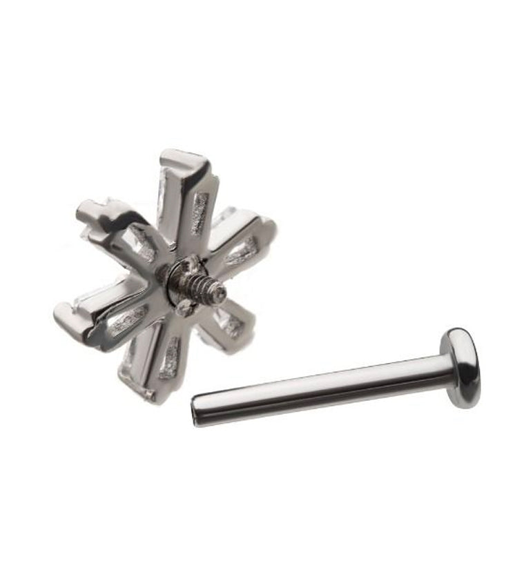 18G Starlet CZ Internally Threaded Labret